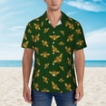 thumbnail image 4 of Goofa Hohey Bee Hawaiian Shirt for Men, Unisex Summer Beach Casual Short Sleeve Button Down Shirts,Aloha Tropical Floral print shirt-Large, 4 of 9