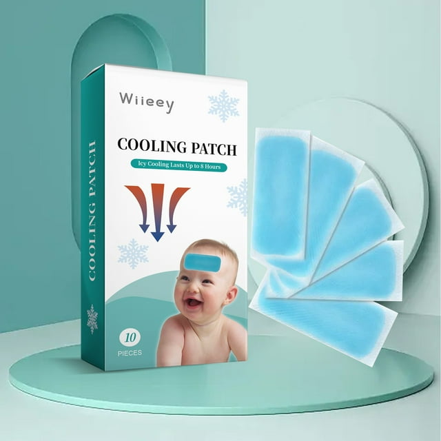 Fiudx Parche Refrescante, Parche de Hielo de Alivio Instantáneo, Parche de Efecto Frío Duradero, Parche de Gel Calmante, Ideal para Actividades Al Aire Libre y Viajes, Ideal para Eventos Deportivos p