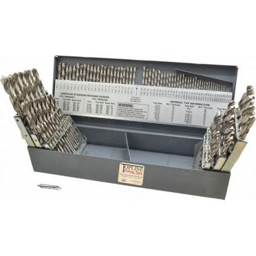 Drill Bits TopLine USA Drill Bit #34 HSS Bright Finish 6pcs CML Supply 0.111 Ave