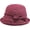 Red, variant on Womens Cloche Bowler Hat Fedora Church Hats with Bow