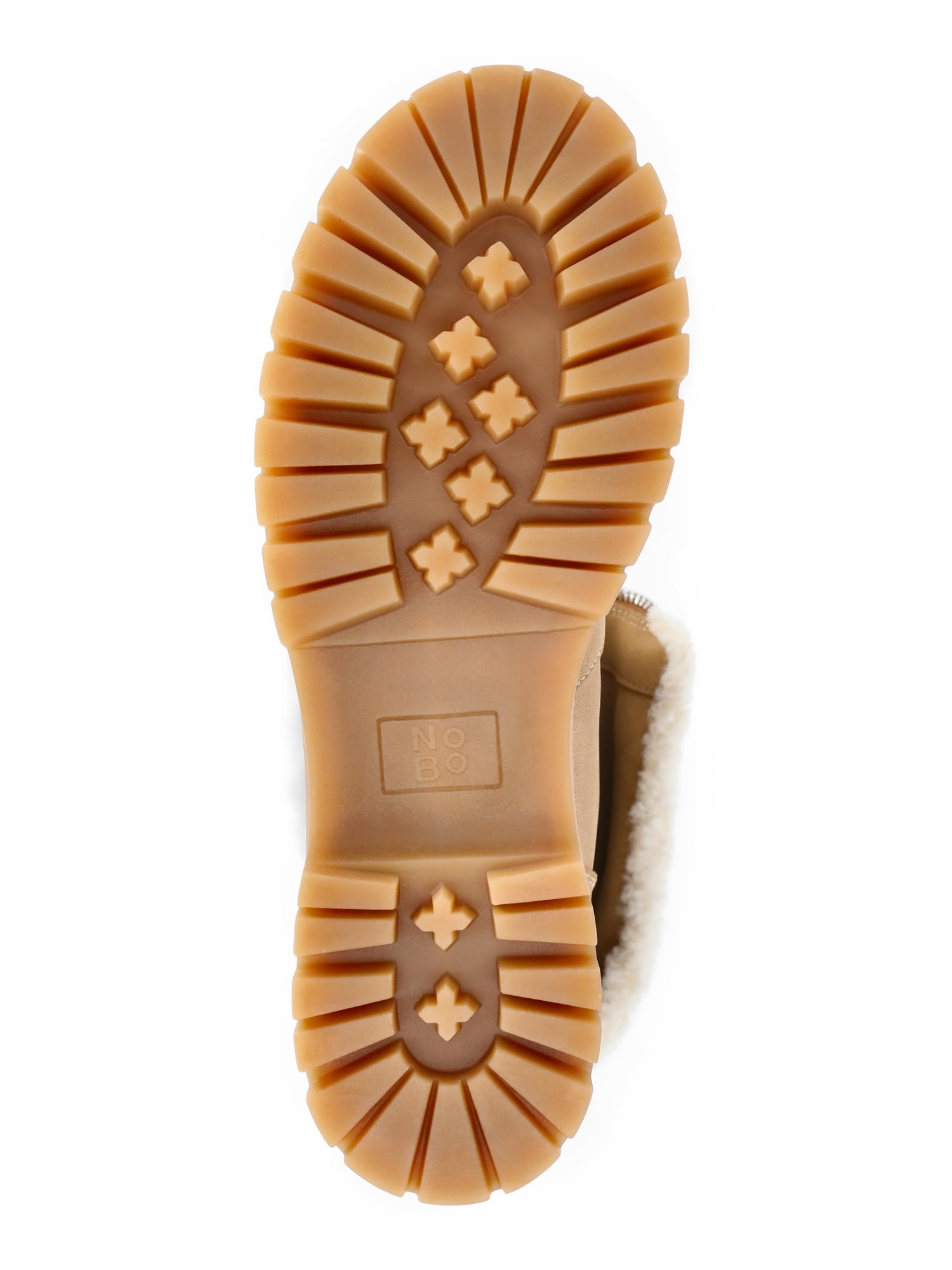 No Boundaries Women's Fold Over Zip Front Boots, Wide Width Available
