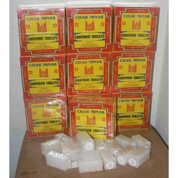 CAMPHOR CHARMINAR One Box oF 64 tablets 400 grams