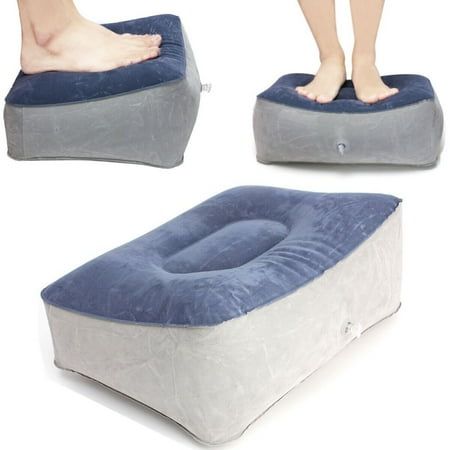 Matcc Inflatable Travel Leg Up Feet Foot Rest Pillow Cushion