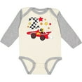 thumbnail image 3 of Inktastic Happy 2nd Birthday red racing car Boys or Girls Long Sleeve Baby Bodysuit, 3 of 5