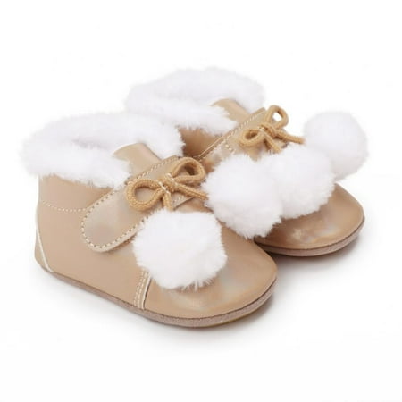 

Infants Warm Shoes Fall Winter Warm Boots Toddlers First Walkers Anti-slip Sole PU Waterproof Cribster Shoes Boys Girls Shoes
