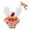 R43-Orange, variant on RMGVDSD Baby Girl Easter Outfit Cute Ruffle Sleeveless Carrot Printed Romper Dress Newborn Bodysuits With Headband Baby Easter Clothes 6-12 Months