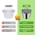 thumbnail image 4 of Recipientes para condimentos Winceed de acero inoxidable de 70 ml, paquete de 6, 4 of 6