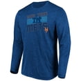 thumbnail image 2 of Men's Majestic Heathered Royal New York Mets Big & Tall Long Sleeve Team T-Shirt, 2 of 4