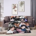 thumbnail image 4 of Blanket Jungkook Soft and Comfortable Wool Fleece Throw Blankets Gift for Home Decoration Sofa Office car Camping Yoga Travel Home Decoration Cozy Plush Beach, 4 of 6