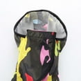thumbnail image 4 of Dog Reflective Raincoat with Hood Harness Hole, Waterproof Slicker Poncho for Small Medium Dogs and Puppies, M, Black, 4 of 5