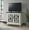White with Grey Top, variant on Martin Svensson Home Elegant Small Spaces TV Stand Gray
