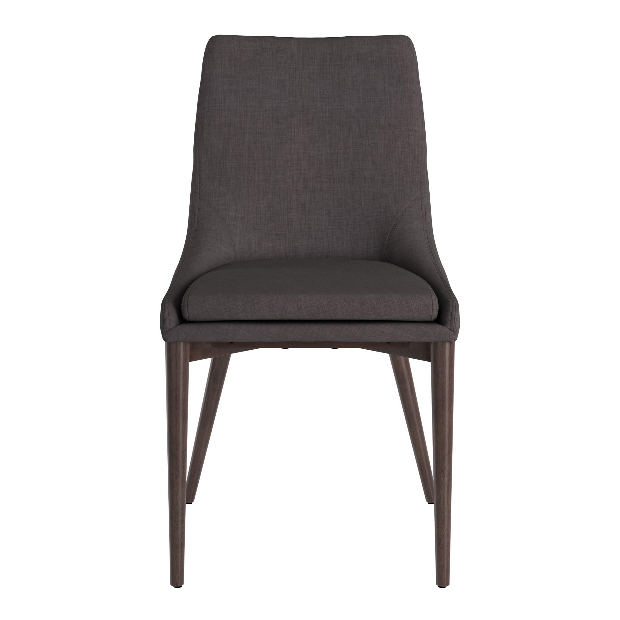 Weston Home Baxter Mid-Century Modern Dining Chair, Dark Gray (Set of 2)