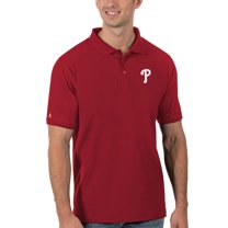 Men's Antigua Red Philadelphia Phillies Legacy Pique Polo