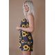 thumbnail image 2 of ABPHQTO Pelele Bandeau Estampado Floral Amarillo de Mujer con Bolsillos, 2 of 5