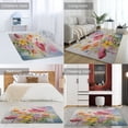 thumbnail image 2 of Spring Floral Carpet Rug for Home Living Room Bedroom Sofa Doormat Decor Area Rug Non-slip Mat, 2 of 7