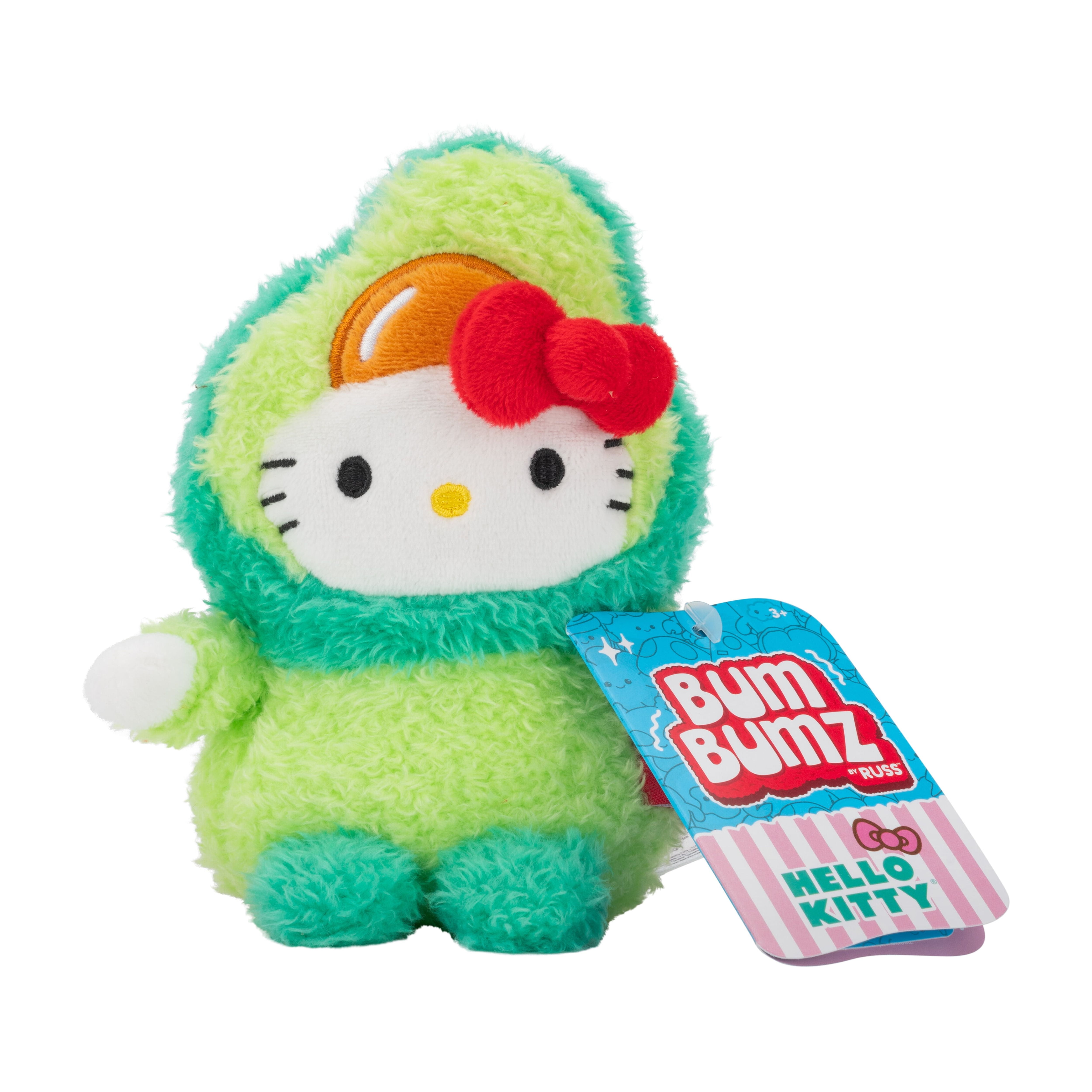 BumBumz by Russ 4.5-Inch Hello Kitty Avocado Plush Toy, Sanrio