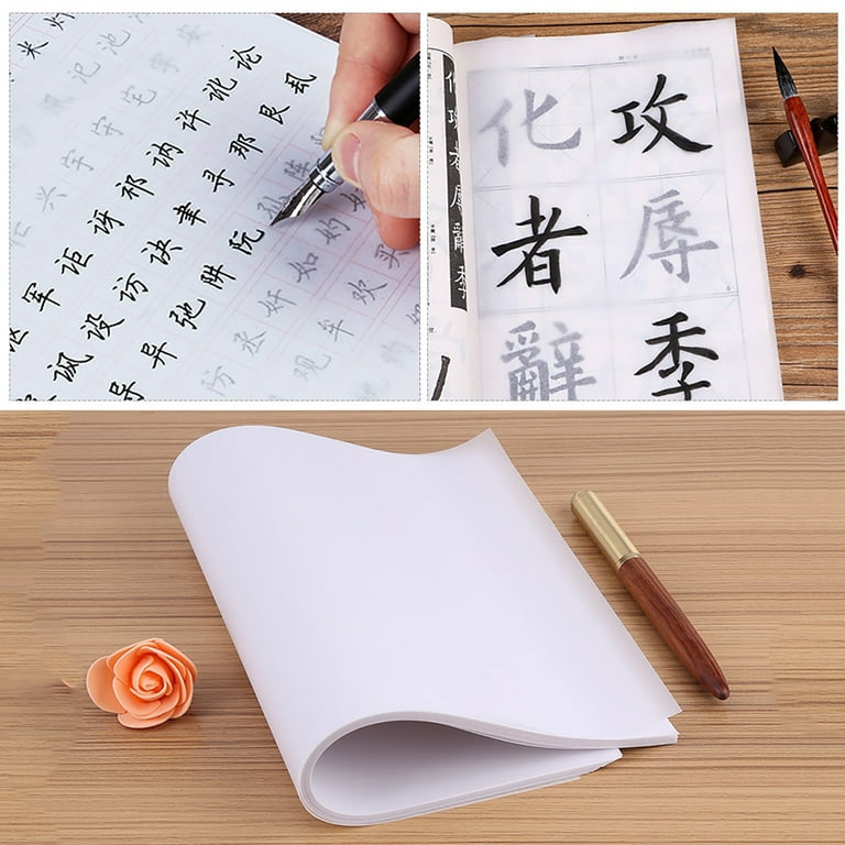 100 Pcs Ink Tracing Paper Animation Sketch for Kids White Printer Grid Pad