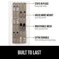 thumbnail image 3 of GORILLA GRIP 24 Pocket Over the Door Shoe Organizer, Mesh Pockets, Up to 40 Pounds, Hang on Doors, Beige, 3 of 10