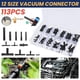 thumbnail image 5 of Surtido de conectores de manguera para automóvil, juego de reductores, empalmador de unión negro, accesorio compatible, rendimiento, profesional,, 5 of 9
