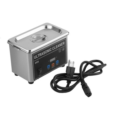 Professional Ultrasonic Cleaner with d igital Timer&Heater for Cleaning Jewelry Glasses Watch Dentures Small Parts Circuit Board Dental Instrument, Commercial Electric Ultrasound Clean Machine 0.8L