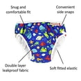 thumbnail image 2 of Imse Vimse Reusable Swim Diaper for Boys Blue Sea Life, Newborn, 2 of 3