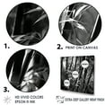 thumbnail image 3 of Designart "Monochromatic Forest Of Bamboo" Bamboo Floater Framed Canvas Art Print, 3 of 5