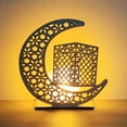 thumbnail image 6 of Visland Eid Crafts Night Light, Ramadan Light Handmade 3D Wooden Moon Shape LED Light Decoration, Ramadan Mubarak Lamp Home Party Bedroom Eid Ornaments for Muslims Ramadan Islamic Table Decor, 6 of 8