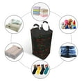 thumbnail image 5 of Waterproof Collapsible Laundry Hamper, Abstract Retro Geometry Aluminum Handle Laundry Bag Storage Basket, 50L, 5 of 6