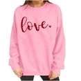 thumbnail image 6 of yievot Women Valentine's Day Sweatshirts Heart Graphic Crew Neck Pullover Long Sleeve Casual Shirts Tops, 6 of 8