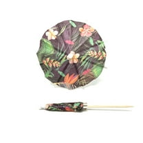 Hawaiian Tropic Paper Drink Umbrella Tiki Luau Party Decor (20/Bag)