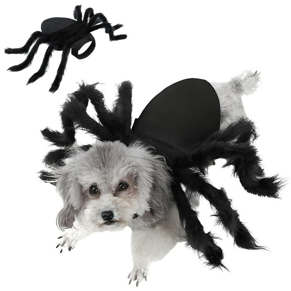 GASTROPOD Dog Halloween Costumes,Horror Halloween Costumes for Dogs,Plush Black Spider Small Dog Halloween Costumes,Style1,XS