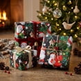 thumbnail image 3 of Clearance! Christmas Wrapping Paper Roll, Vintage Gnome Christmas Wrapping Paper Roll, 17" x 118" Cute Gnome & Tree Pattern Holiday Gift Wrap for Xmas Presents, 3 of 8