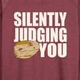 thumbnail image 3 of Instant Message - Silently Judging You - Women's Lightweight French Terry Long Sleeve Shirt, 3 of 6