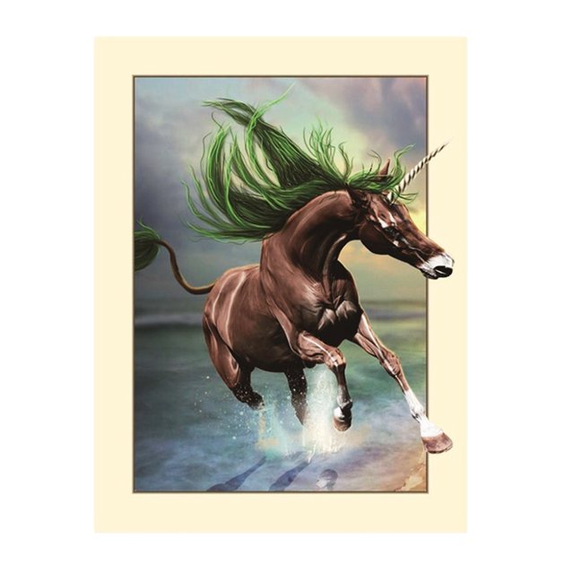 Prettyia 5D diamante pintura dibujos animados gato imágenes de de imitación Caballo 2 Sunnimix Kit de pintura de diamante