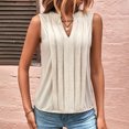 thumbnail image 2 of Womens Summer Tops Trendy Boho Tight Tank Tops For Women Athletic Pack Boho Tunic Tops For Women 100 Percent Cotton V Neck T Shirts Women Plus Size, 2 of 6