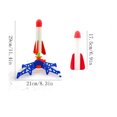 thumbnail image 3 of Toy Launchers For Kids Outdoor Play Rocket Shooter With 6 Glowing Foam Projectiles Fun Backyard Activity Game 11.4X8.3 Inch, 3 of 9