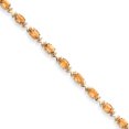 thumbnail image 1 of 14K Yellow Gold Citrine Bracelet Made In United States x962ci, 1 of 4
