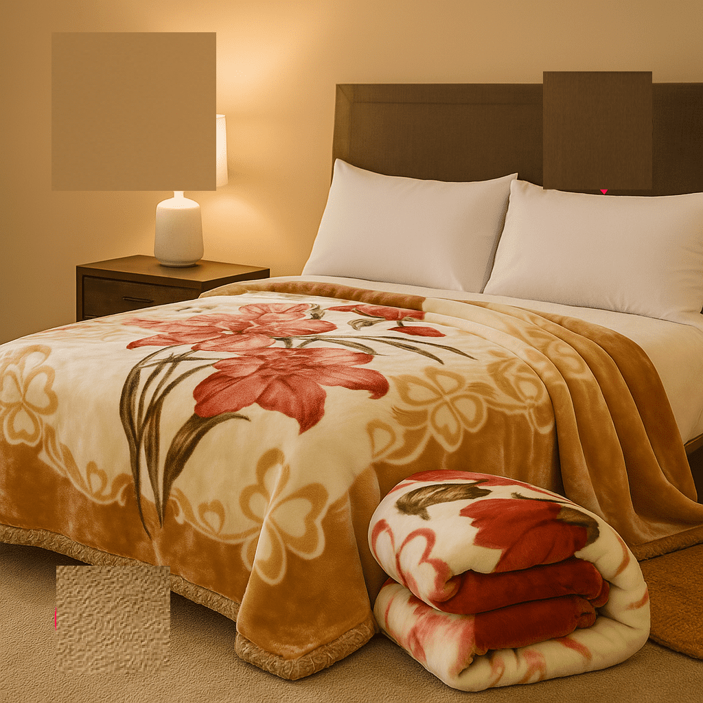 DBOZE Luxury Heavy Faux Mink Fleece Blanket King Size – 2