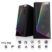 Restored TechMagnet Zeus Pro 8 Gaming Desktop PC, Intel i5, GT 1030, 8GB ARGB RAM, 1TB SSD+4TB HDD, 27 Inch Curved Monitor, RGB Keyboard Mouse, Speaker, Headphone, USB WiFi BT, Webcam, Win 11