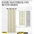 thumbnail image 3 of NICETOWN Blackout Curtains Thermal Insulated Noise Reducing Window Treatment for Bedroom, W55 x L96, Set of 2, Beige, 3 of 6