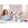 thumbnail image 3 of Barbie Cutie Reveal Snowflake Sparkle Fashion Doll, Polar Bear Plush Costume, Mini Pet & Accessories, 3 of 7