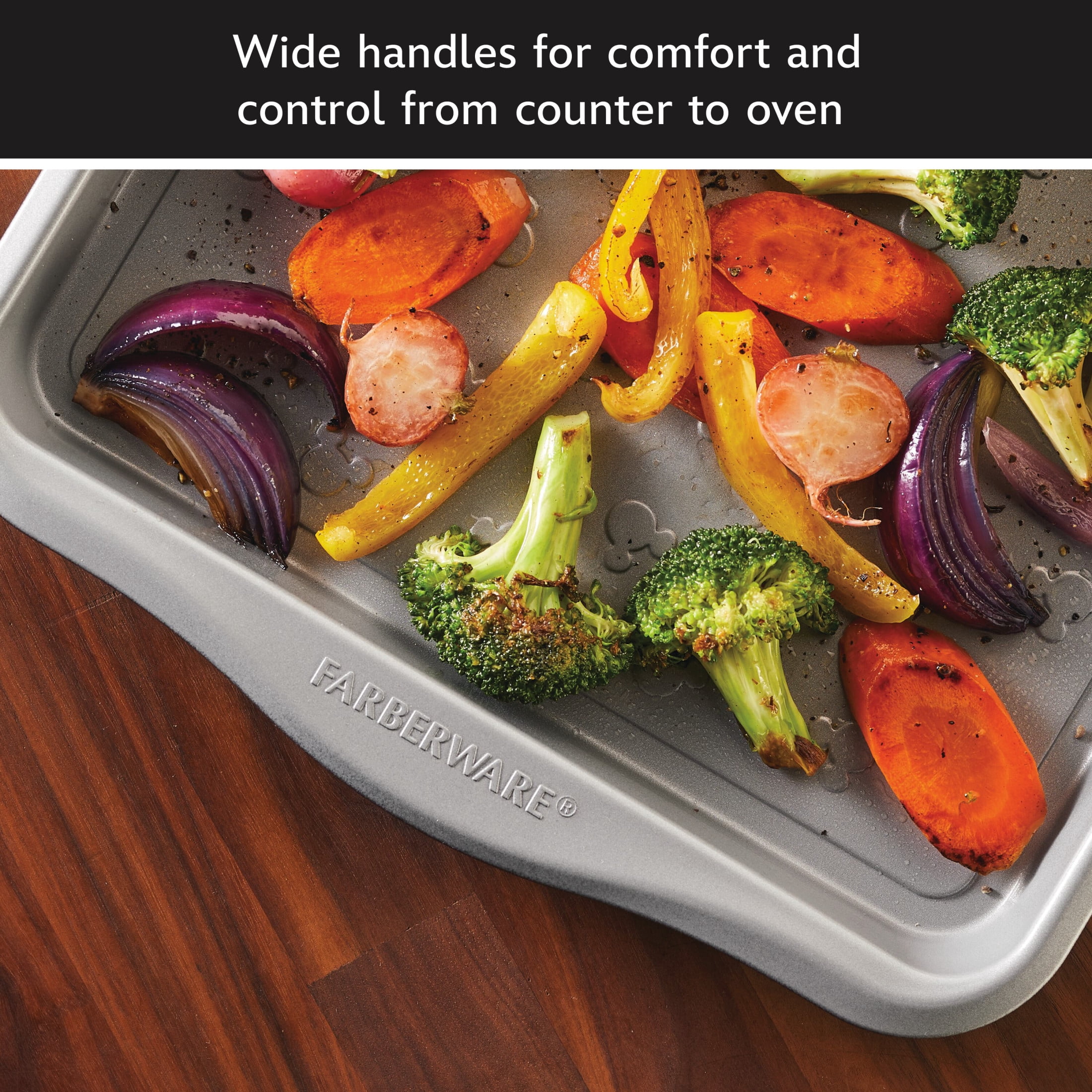 Farberware Disney Bake with Mickey Mouse 2-Piece Bakeware Set, Black