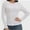 White, variant on Womens Long Sleeve Stretch Crew neck T-Shirt Fitted Casual Basic Tops