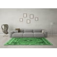 thumbnail image 3 of Ahgly Company Indoor Rectangle Medallion Emerald Green Traditional Area Rugs, 4' x 6', 3 of 4