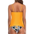 thumbnail image 5 of Two-piece women's two-piece swimsuit high neck pleated retraction upper garment with speedo swimsuit, 5 of 5