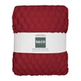 thumbnail image 3 of Flannel Throw Merlot, 3 of 3
