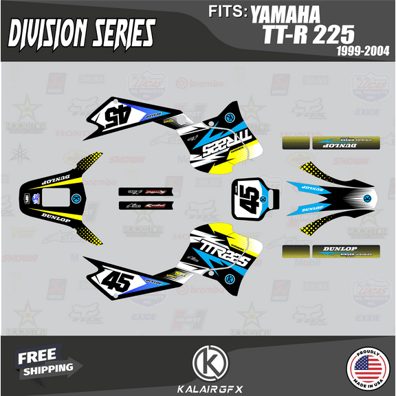 Kalair GFX Graphics Kit for Yamaha TTR225 (1999-2004) Division Series