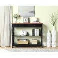 thumbnail image 4 of Pemberley Row MDF Cherry Black Console Table Rectangular Concealed Storage 31.5" H x 39.5" W x 12" D, 4 of 10