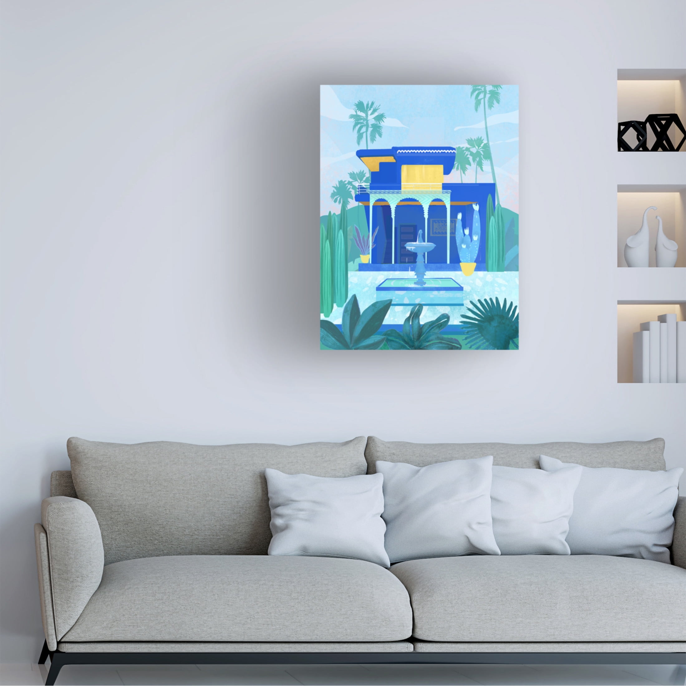 Trademark Fine Art Petra Lizde  Moroccan Garden Canvas Wall Art