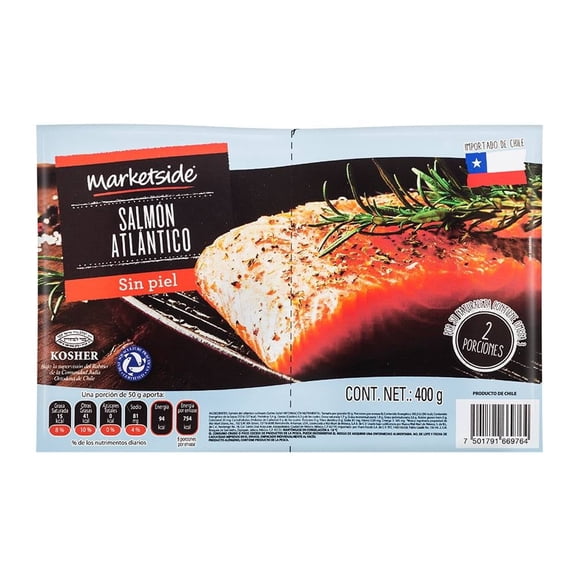 Salmón Marketside Sin Piel 400 g